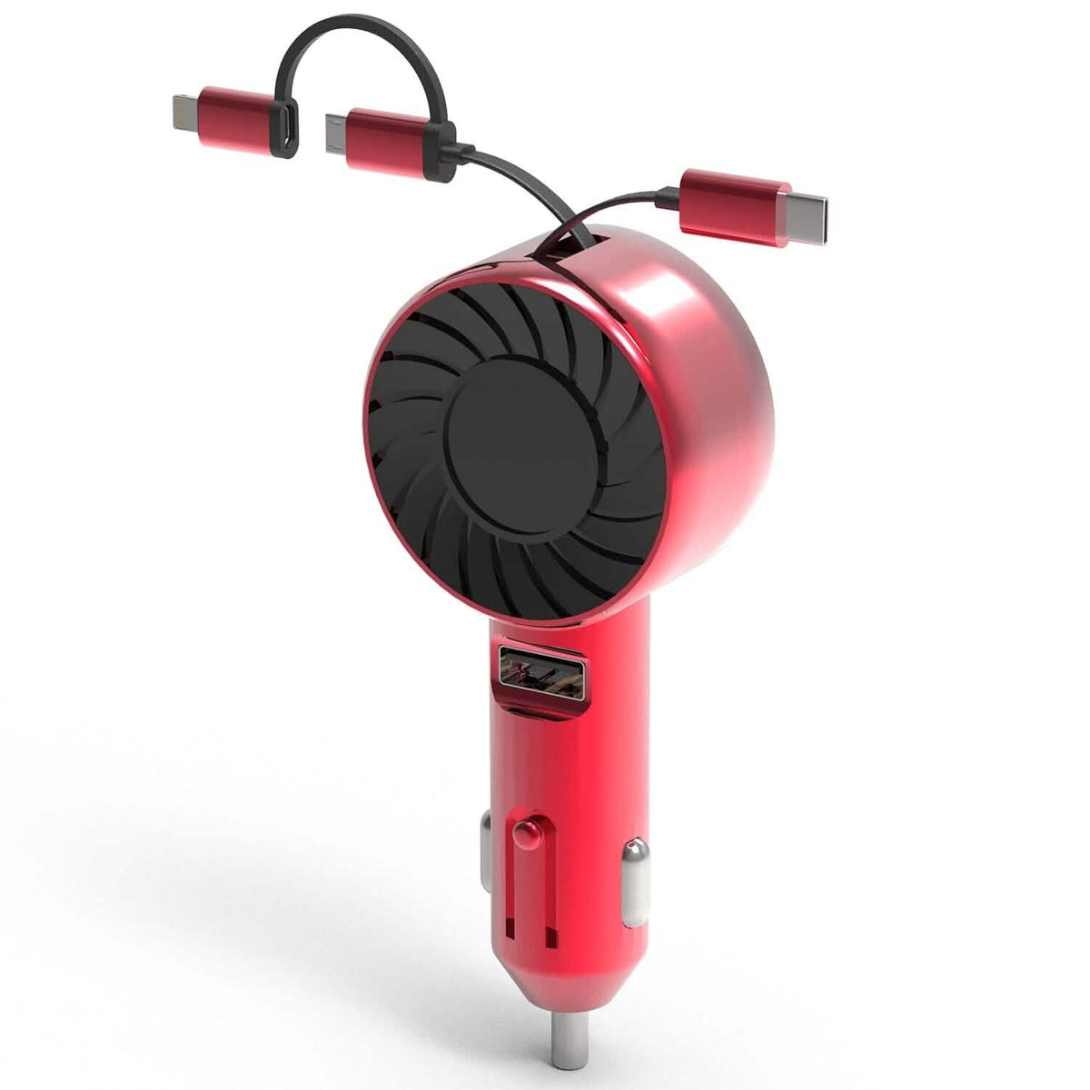 21W 3-in-1 Retractable Car Phone Charger - A-1 Thread Vault