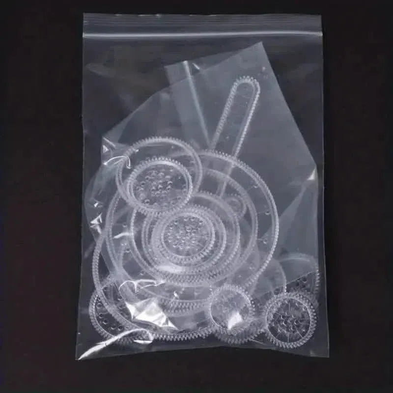22-Pieces: Transparent Magic Template to Create Stunning Spiral Diagrams - A-1 Thread Vault