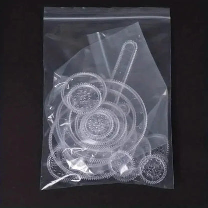 22-Pieces: Transparent Magic Template to Create Stunning Spiral Diagrams - A-1 Thread Vault