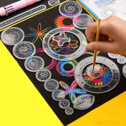 22-Pieces: Transparent Magic Template to Create Stunning Spiral Diagrams - A-1 Thread Vault