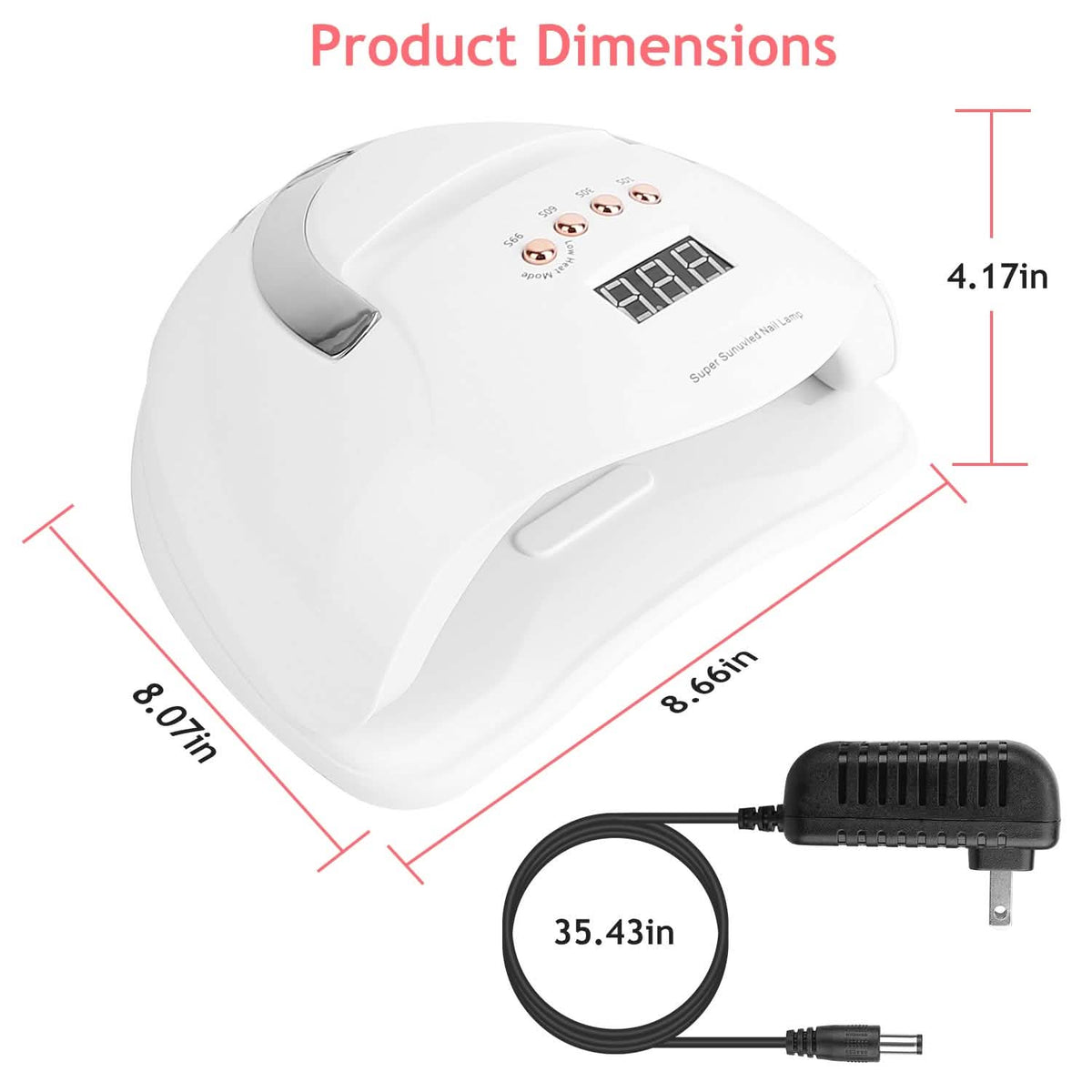 220W UV LED Nail Lamp Gel Polish Dryer - A-1 Thread Vault