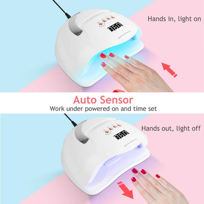 220W UV LED Nail Lamp Gel Polish Dryer - A-1 Thread Vault
