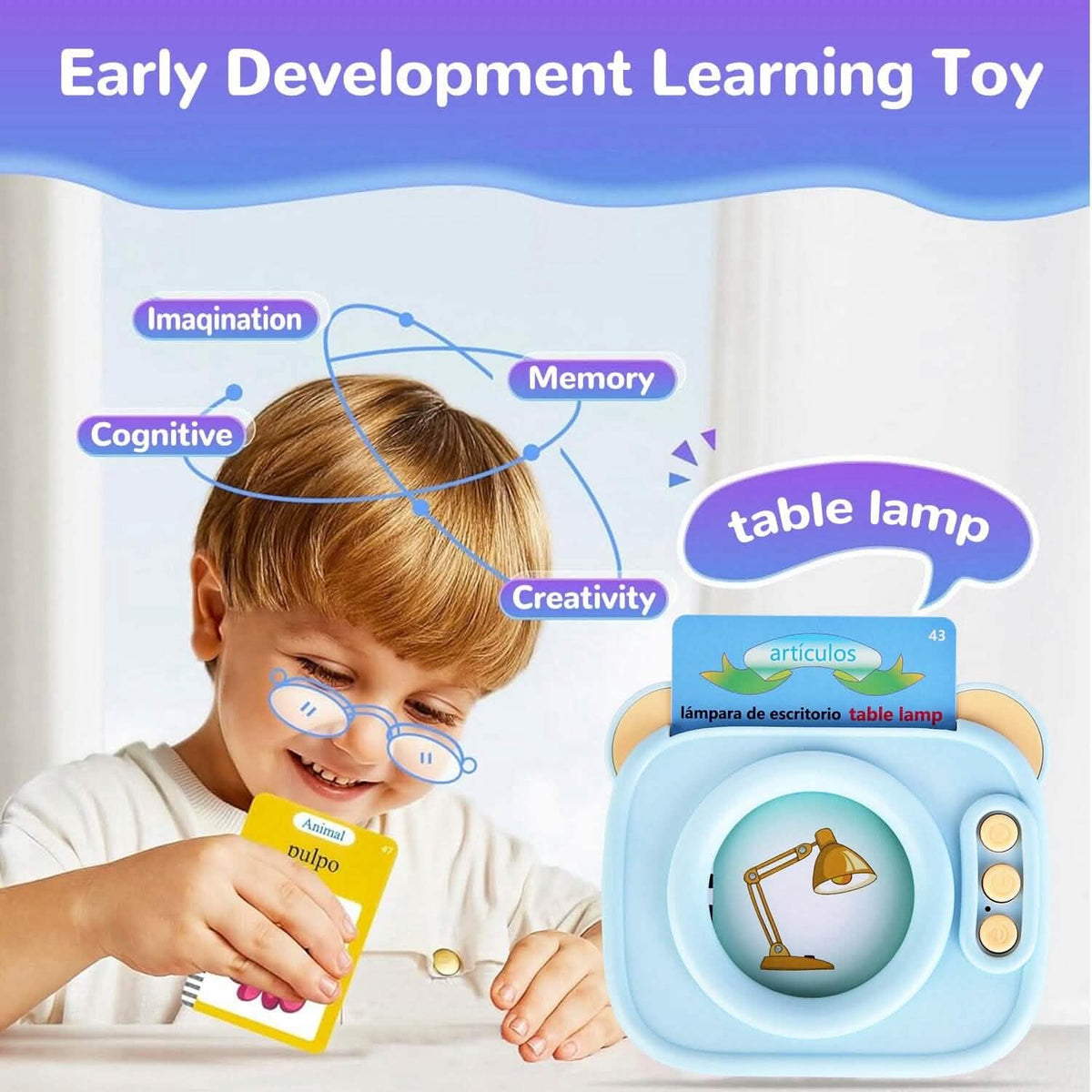 224 Sight Words Spanish and English Bilingual Talking Flash Cards - A-1 Thread Vault