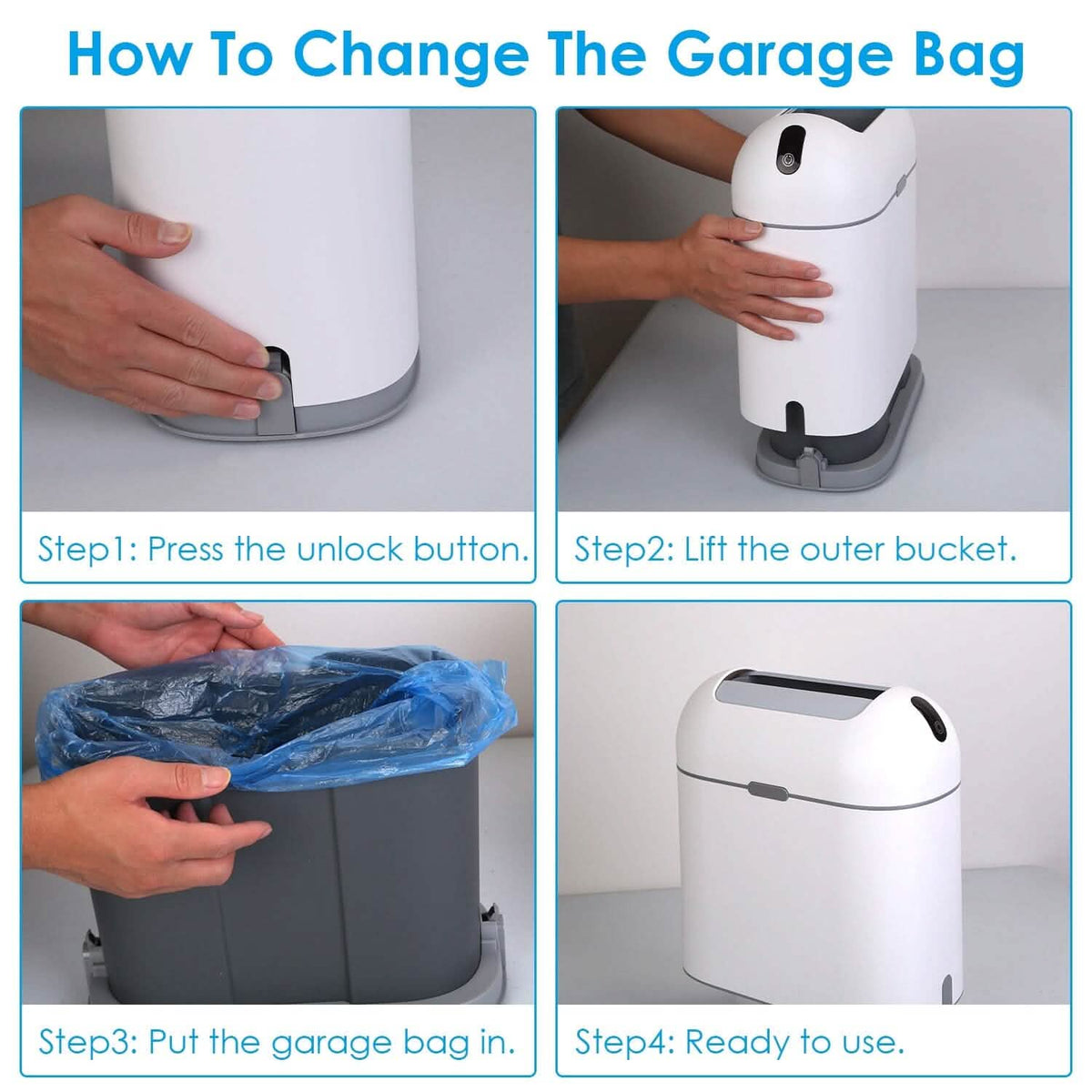 2.38 Gal/9L Automatic Trash Can - A-1 Thread Vault