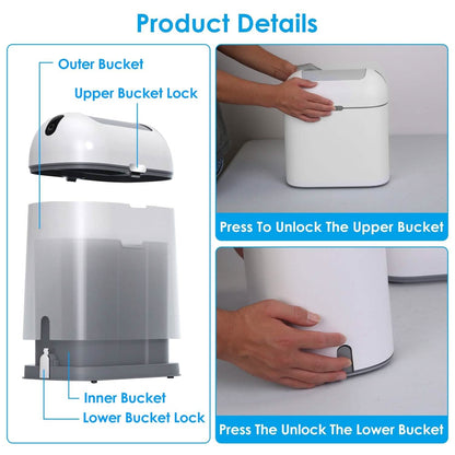 2.38 Gal/9L Automatic Trash Can - A-1 Thread Vault