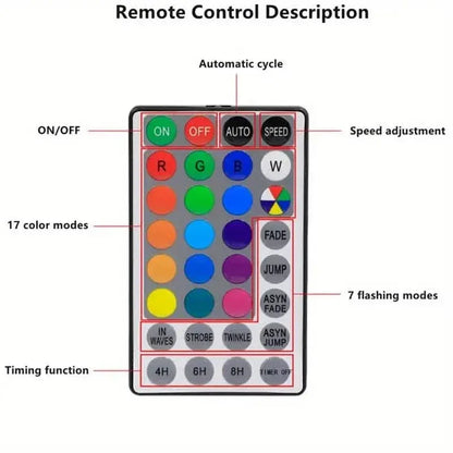 24 LED RGB 16 Colors Rose Tree Night Light Battery And USB Plug Operated Rose Flower Fairy Lights Remote Control - A-1 Thread Vault