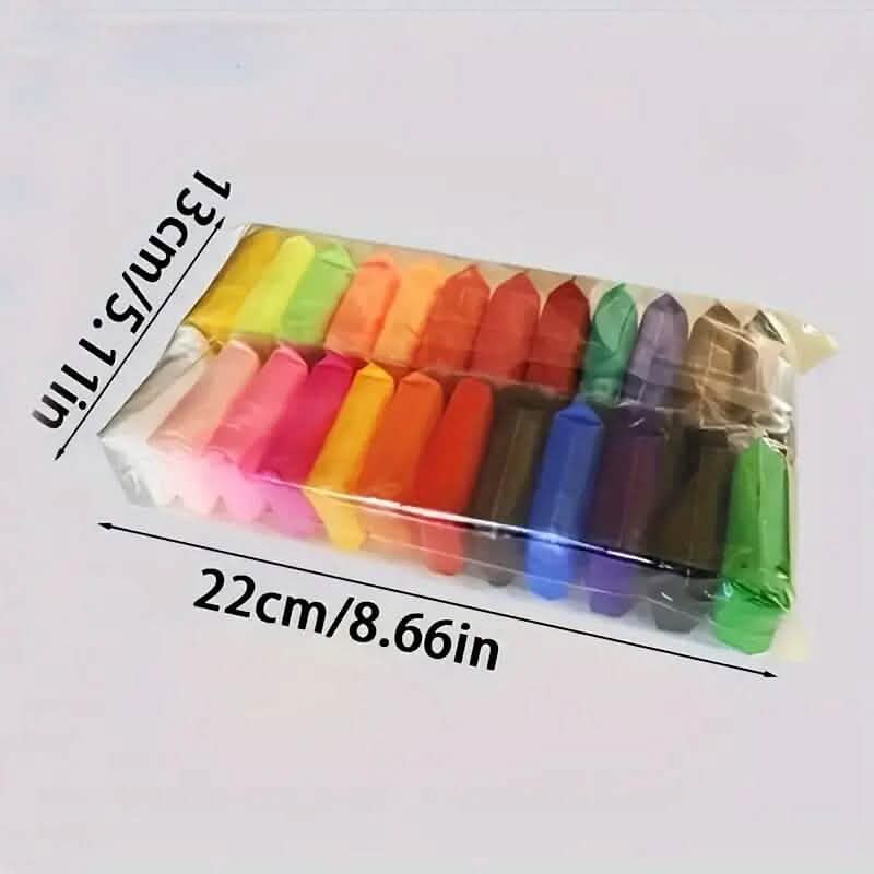 24-Pack: Colored Air Dry Clay - A-1 Thread Vault