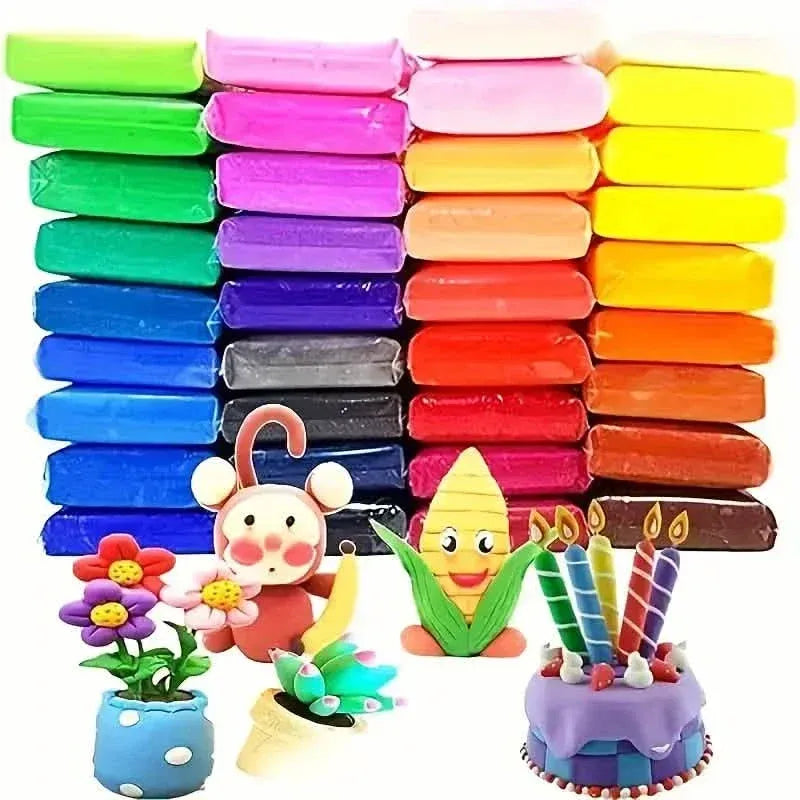 24-Pack: Colored Air Dry Clay - A-1 Thread Vault