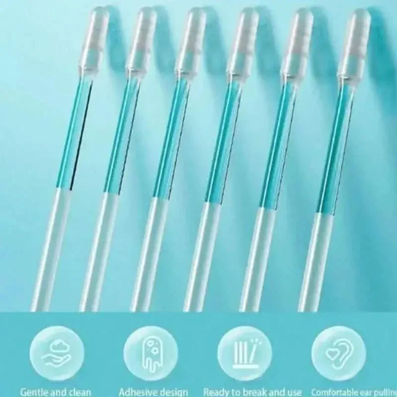 24-Pack: Soft Silicone Disposable Adhesive Ear Cleaning Sticks - A-1 Thread Vault