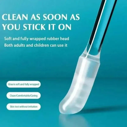 24-Pack: Soft Silicone Disposable Adhesive Ear Cleaning Sticks - A-1 Thread Vault