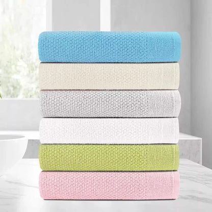 24-Piece Set: Dan River Popcorn Cotton Bath Towel Set - A-1 Thread Vault