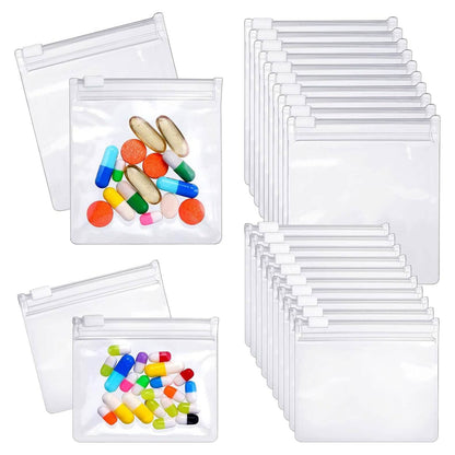 24-Piece: Zippered Pill Pouch Bags - A-1 Thread Vault