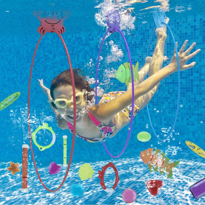24-Pieces: Diving Toys Swimming Pool for Aged 3+ Years Old - A-1 Thread Vault