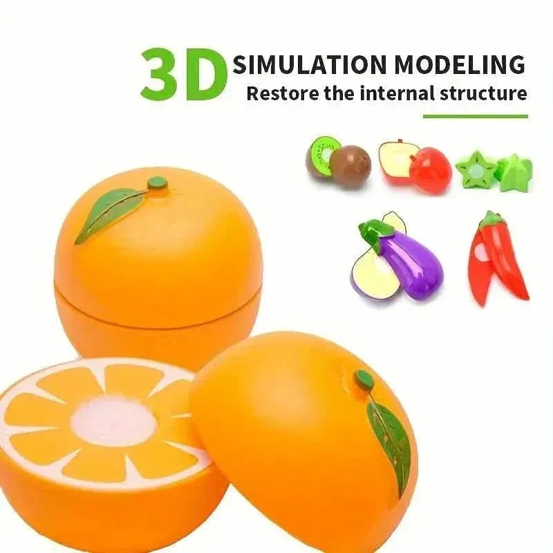 24-Pieces: Fun Food Cutting, Fruit and Vegetable Toys - A-1 Thread Vault