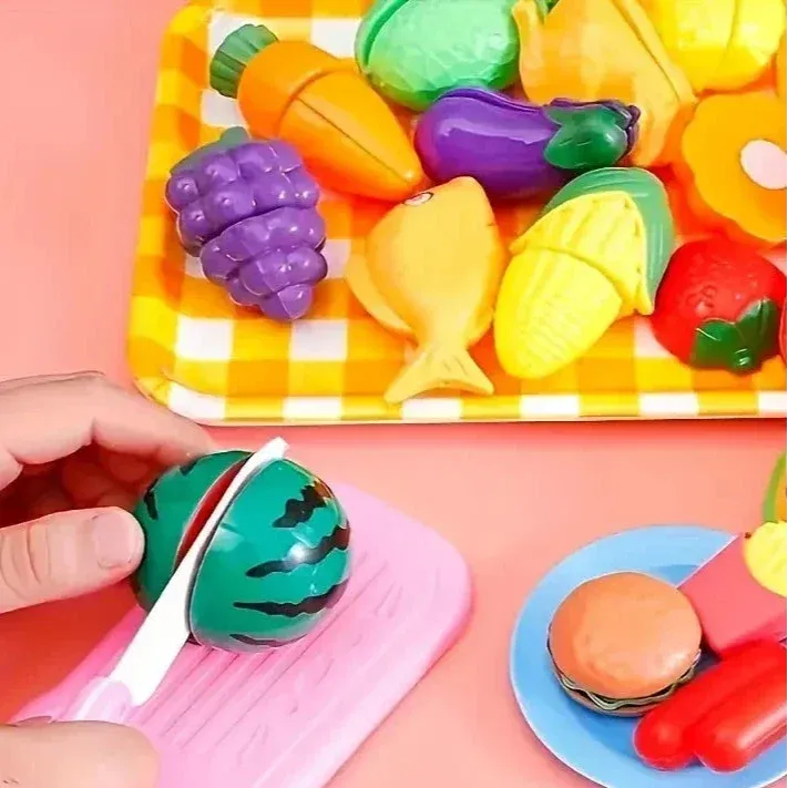 24-Pieces: Fun Food Cutting, Fruit and Vegetable Toys - A-1 Thread Vault