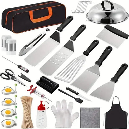 245-Piece Set: Griddle Spatula Kit with Storage Bag - A-1 Thread Vault