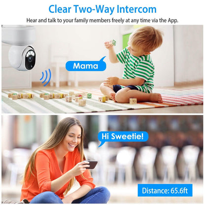 2.4G Wifi Solar Wireless 1080P Surveillance Camera with Flood Light Night Vision - A-1 Thread Vault