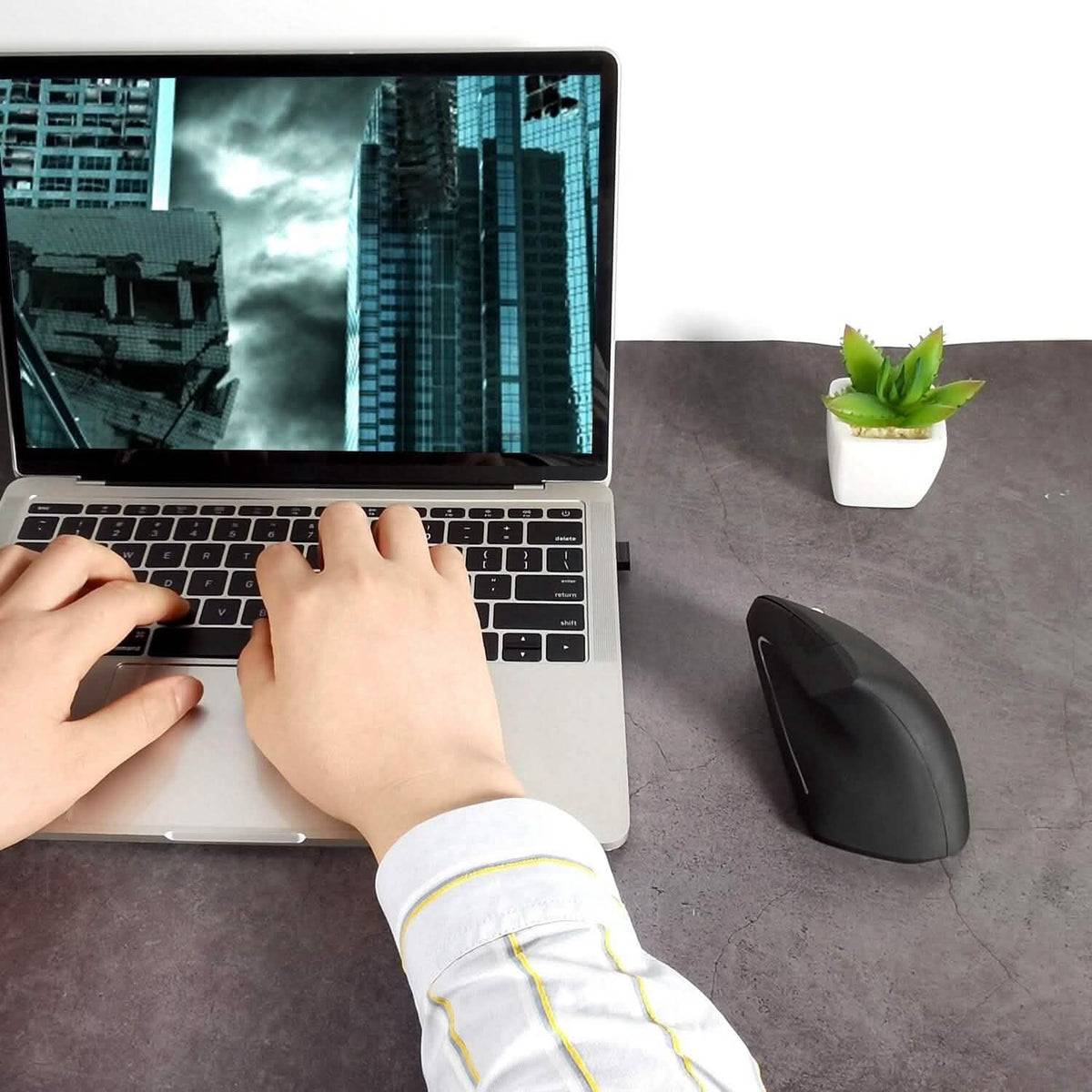 2.4G Wireless Vertical Mouse Ergonomic Optical Mice - A-1 Thread Vault
