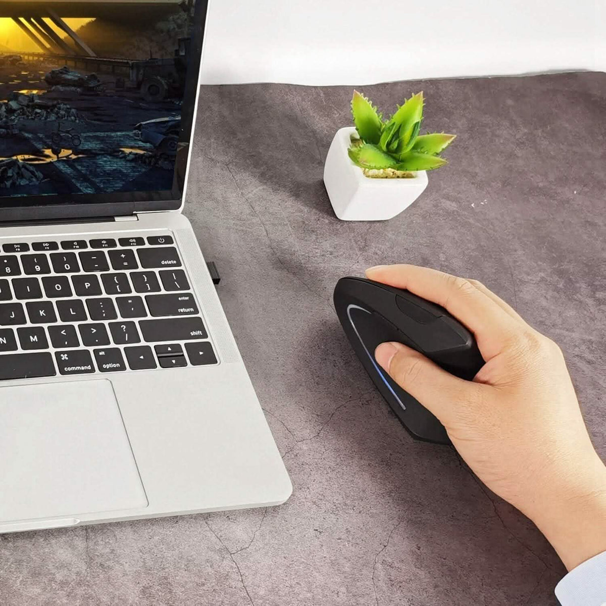 2.4G Wireless Vertical Mouse Ergonomic Optical Mice - A-1 Thread Vault