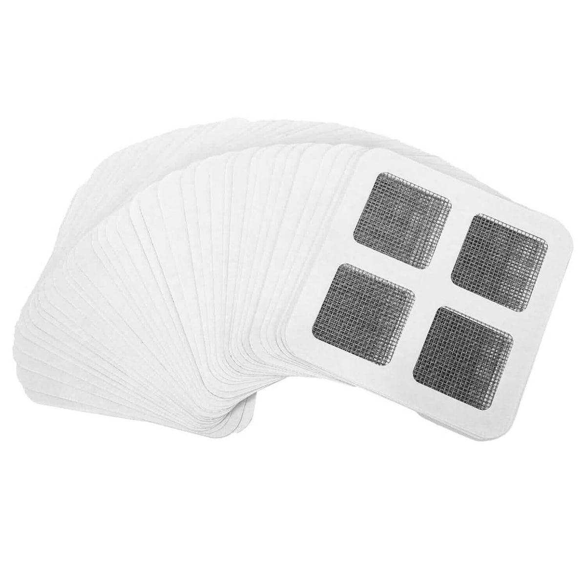 25-Pack: 3.94 x 3.94" Disposable Floor Drain Sticker Hair Catcher - A-1 Thread Vault