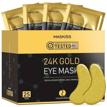 25-Pairs: 24K Gold Eye Mask - A-1 Thread Vault