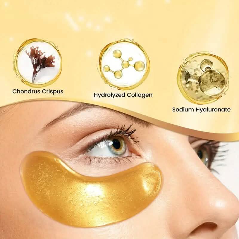 25-Pairs: 24K Gold Eye Mask - A-1 Thread Vault
