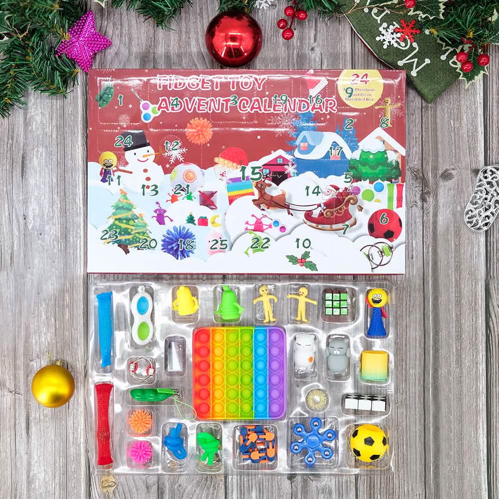 25-Piece: Christmas Advent Fidget Toy Calendar - A-1 Thread Vault