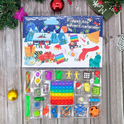 25-Piece: Christmas Advent Fidget Toy Calendar - A-1 Thread Vault