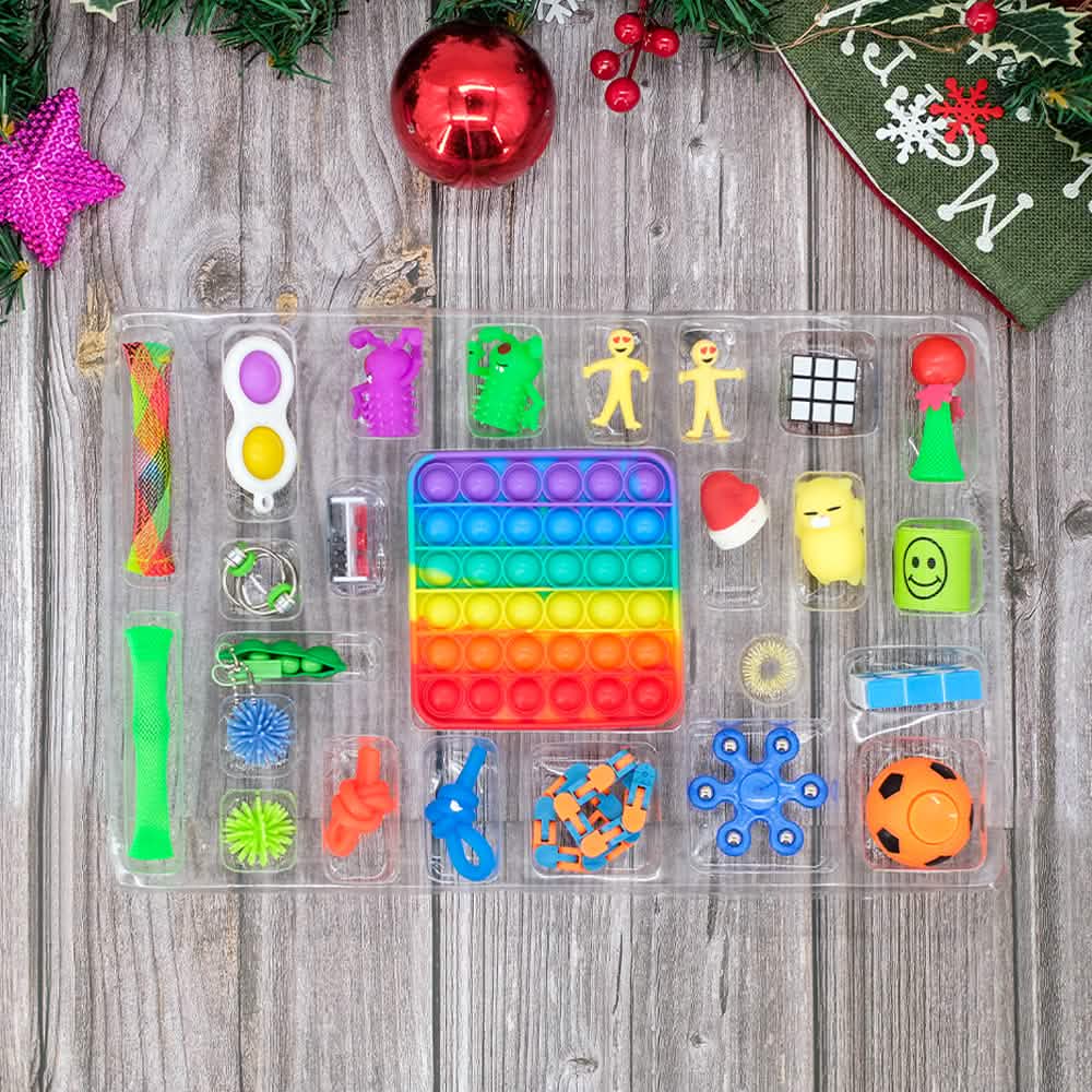 25-Piece: Christmas Advent Fidget Toy Calendar - A-1 Thread Vault