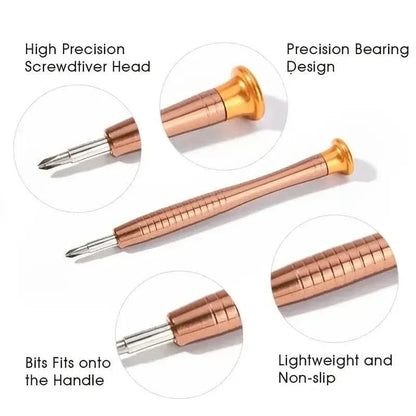 25-Piece Set: Precision Tool Repair Kit with Leather Case - A-1 Thread Vault