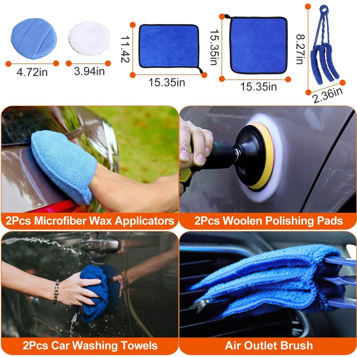 26-Pieces: Car Detailing Brush Kit - A-1 Thread Vault