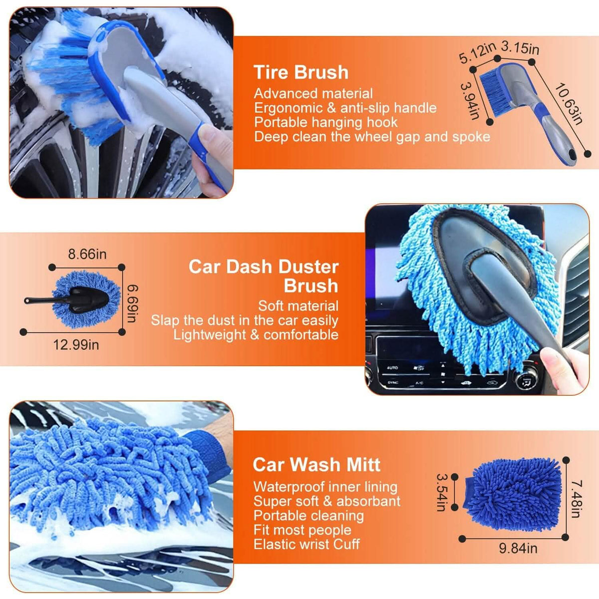 26-Pieces: Car Detailing Brush Kit - A-1 Thread Vault
