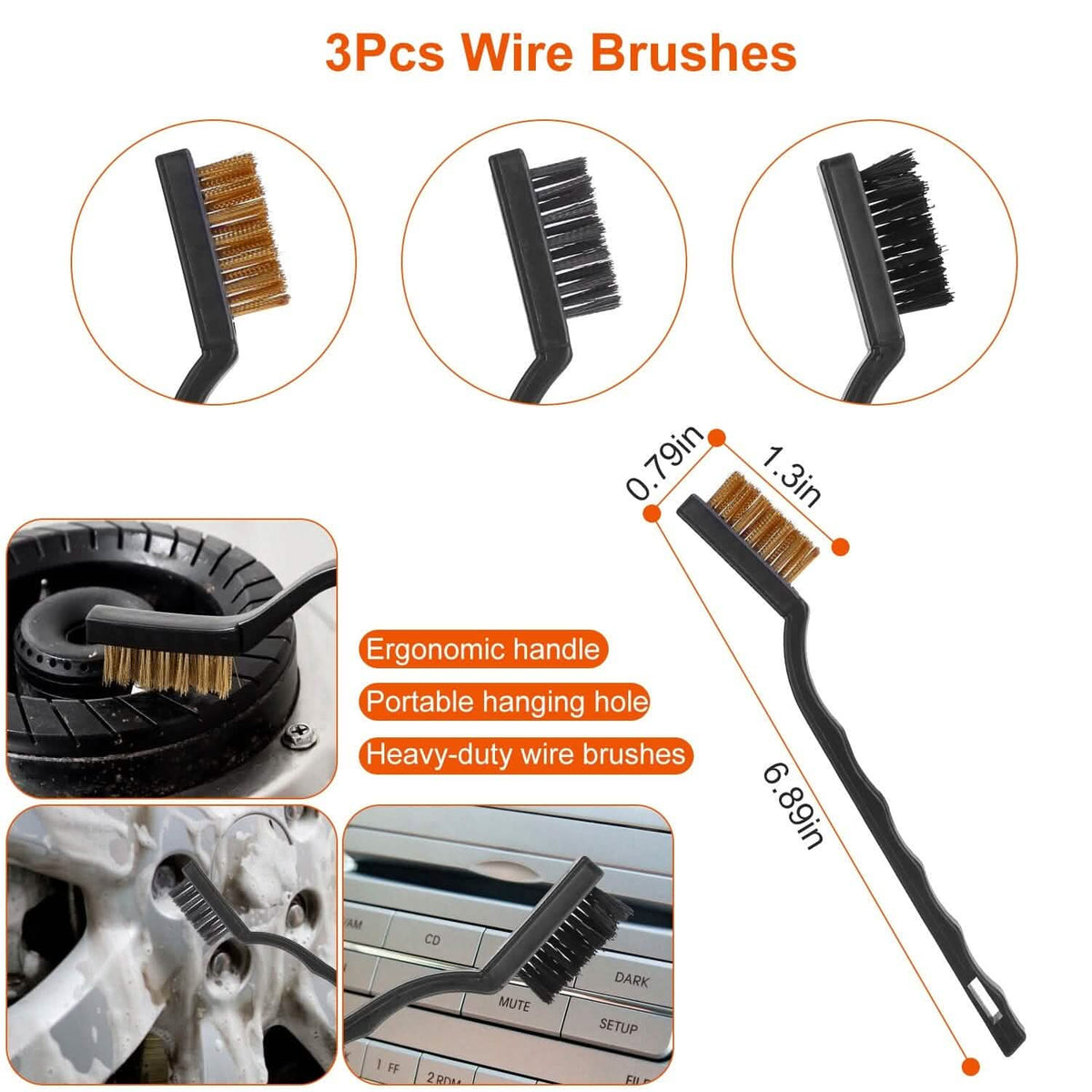 26-Pieces: Car Detailing Brush Kit - A-1 Thread Vault