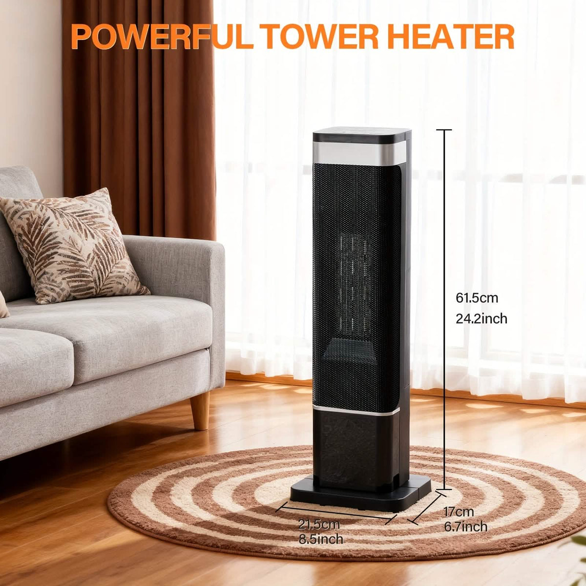 Portable Electric Space Heater with Remote & Thermostat - A-1 Thread Vault