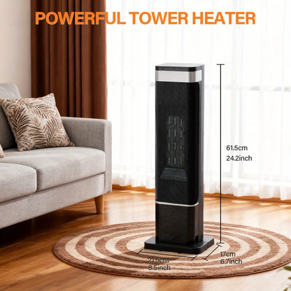 Portable Electric Space Heater with Remote & Thermostat - A-1 Thread Vault