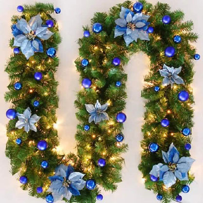 2.7 Meter Christmas Rattan Garland Decorative - A-1 Thread Vault