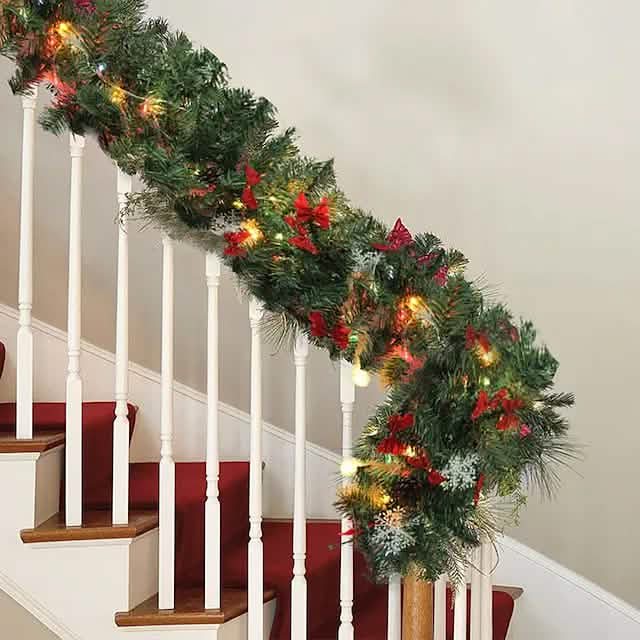 2.7 Meter Christmas Rattan Garland Decorative - A-1 Thread Vault