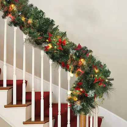 2.7 Meter Christmas Rattan Garland Decorative - A-1 Thread Vault