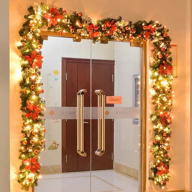 2.7 Meter Christmas Rattan Garland Decorative - A-1 Thread Vault