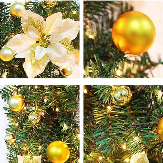 2.7 Meter Christmas Rattan Garland Decorative - A-1 Thread Vault