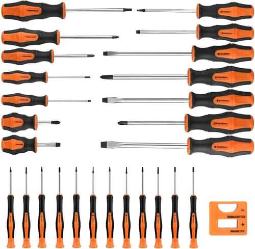 27-Pieces: Professional Screwdriver Set with Case - A-1 Thread Vault