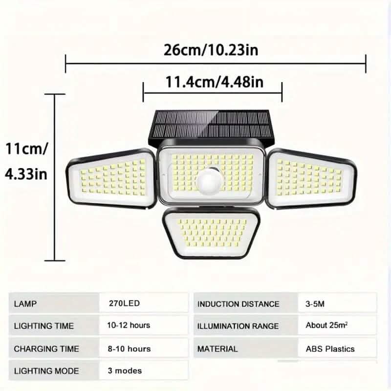 270 LED Solar Garden Outdoor Lights - A-1 Thread Vault