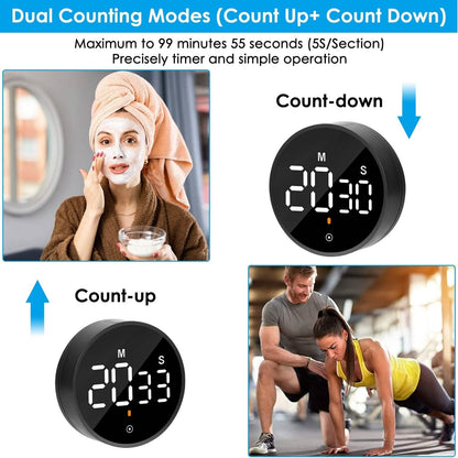 2.79" LED Digital Electronic Countdown Timer Dimmable Mutable Magnetic Clock - A-1 Thread Vault