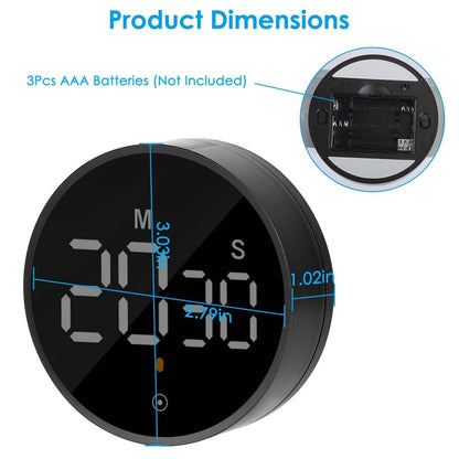 2.79" LED Digital Electronic Countdown Timer Dimmable Mutable Magnetic Clock - A-1 Thread Vault