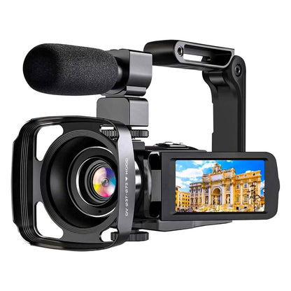 2.7K Camcorder 42MP 18x Zoom Digital Video Camera with 270° Rotating IPS Screen - A-1 Thread Vault