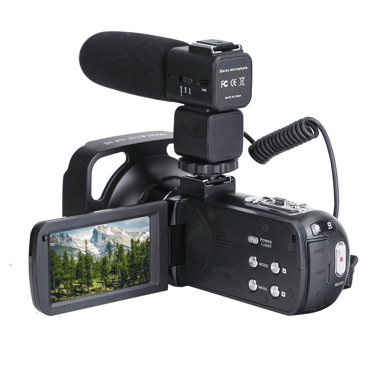 2.7K Camcorder 42MP 18x Zoom Digital Video Camera with 270° Rotating IPS Screen - A-1 Thread Vault