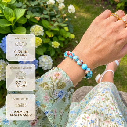 Empath’s Shield - Aqua Terra Jasper Bracelet - A-1 Thread Vault