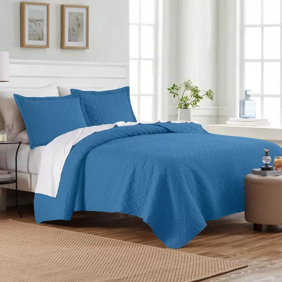 3-Piece: Dan River Basket Pinsonic Quilt Set - A-1 Thread Vault