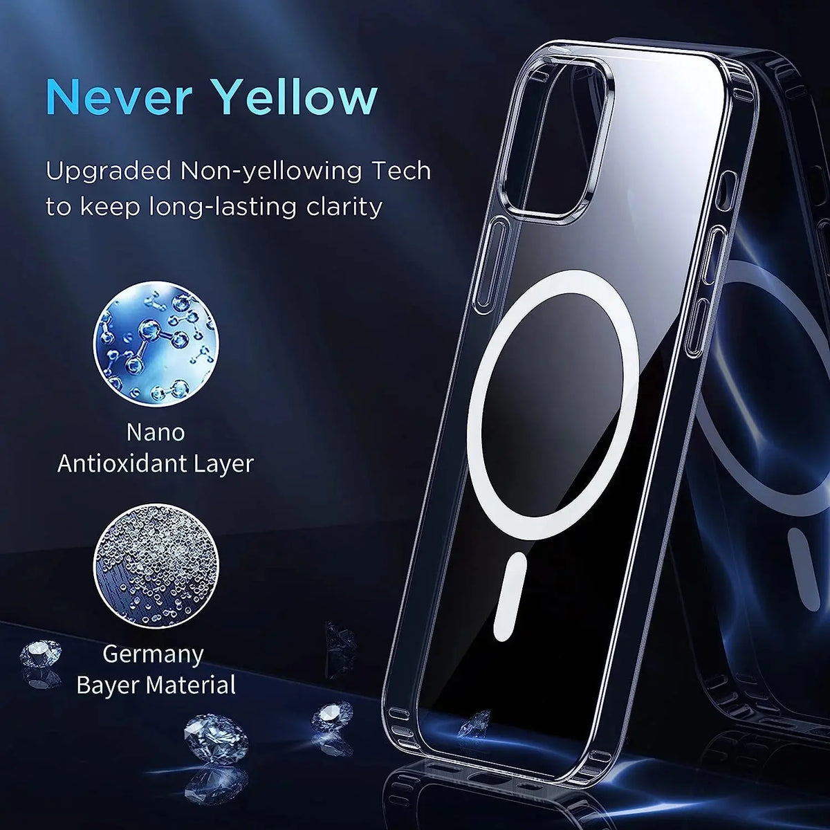 Entronix Case Compatible with iPhone 12/12 Pro - [Hard Back] Slim Clear - A-1 Thread Vault