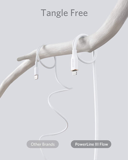 Anker <b>641</b> USB-C to Lightning Cable (Flow, 3 ft Silicone) - A-1 Thread Vault